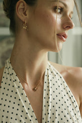 Bow Tie Earrings - CAMELLIA